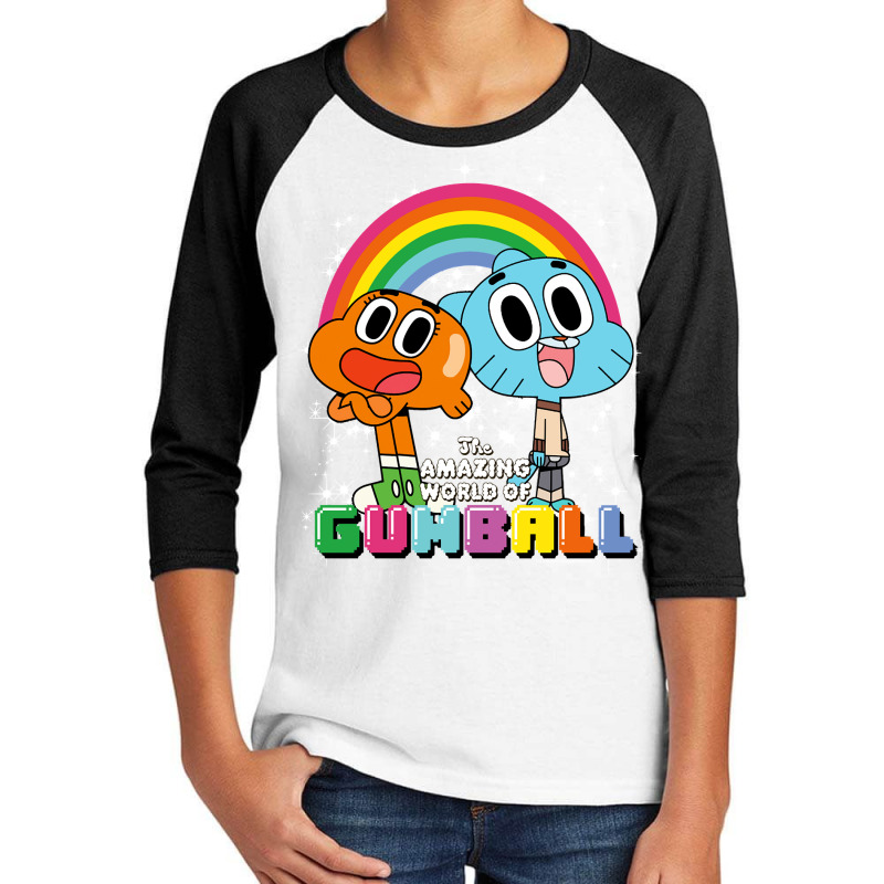 Cn The Amazing World Of Gumball & Darwin Rainbow P Youth 3/4 Sleeve by refahnes | Artistshot