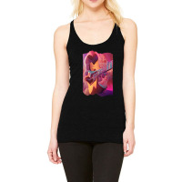 Beautiful Guitar Musician Art Futuristic Musician  Racerback Tank | Artistshot