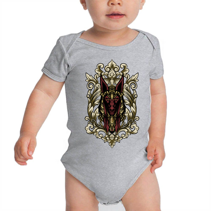 Anubis X Traditional Ornament Baby Bodysuit by Getbettersoon | Artistshot