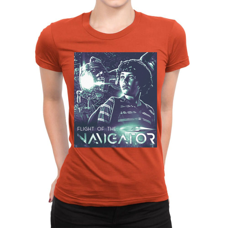 Flight Of The Navigator 1 Ladies Fitted T-Shirt by jonttubrihm5 | Artistshot