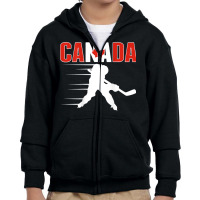 Canada Ice Hockey Lovers Jersey   Canadian Hockey Youth Zipper Hoodie | Artistshot