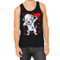 Dabbing Dalmatian Valentines Day Heart Boys Girls Tank Top | Artistshot