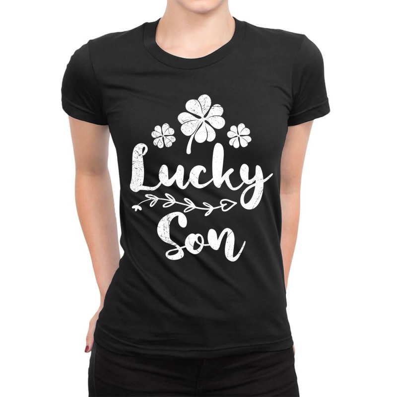 Lucky Son Irish St Patrick's Day Son Premium T Shi Ladies Fitted T-Shirt by imelde | Artistshot