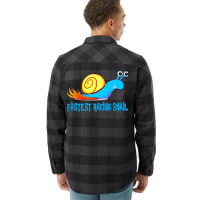 Fastest Racing Snail   Fast Racing Snail1 Flannel Shirt | Artistshot