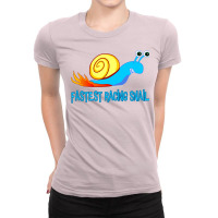 Fastest Racing Snail   Fast Racing Snail1 Ladies Fitted T-shirt | Artistshot