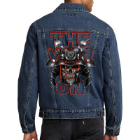 The War Is On Men Denim Jacket | Artistshot