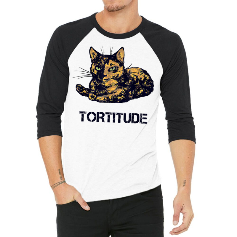 Tortitude Cat Tortoiseshell Kittens Torties Kitty 3/4 Sleeve Shirt by dong | Artistshot