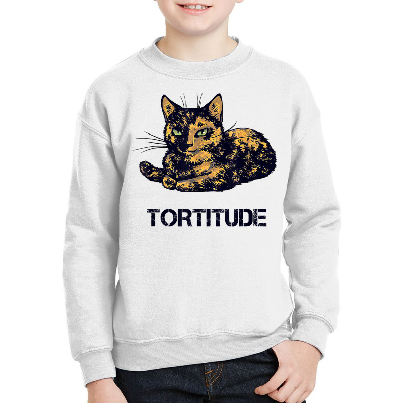 Tortitude Cat Tortoiseshell Kittens Torties Kitty Youth Sweatshirt by dong | Artistshot