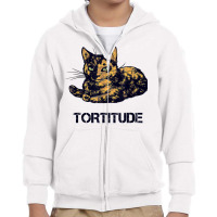 Tortitude Cat Tortoiseshell Kittens Torties Kitty Youth Zipper Hoodie | Artistshot