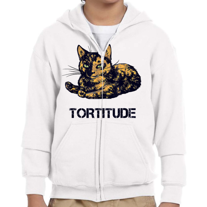 Tortitude Cat Tortoiseshell Kittens Torties Kitty Youth Zipper Hoodie by dong | Artistshot