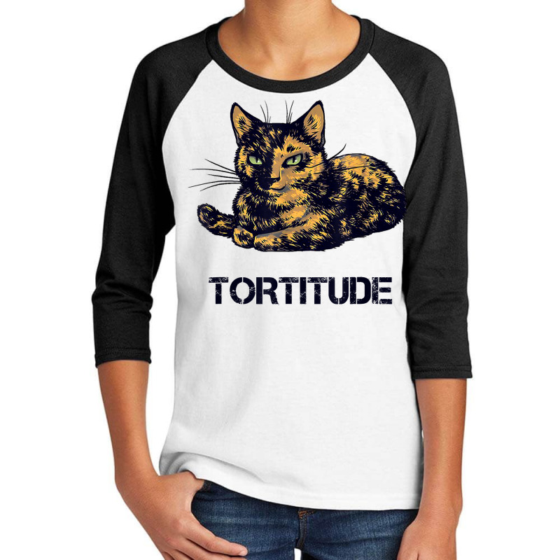 Tortitude Cat Tortoiseshell Kittens Torties Kitty Youth 3/4 Sleeve by dong | Artistshot