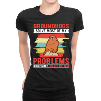 Groundhog Day Woodchuck Marmot 2 Ladies Fitted T-shirt | Artistshot