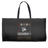 Santa Aquarius Christmas Ugly T Shirts Weekender Totes | Artistshot