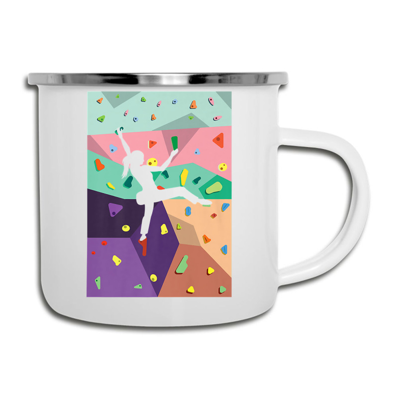 Cute Colorful Rock Climbing Bouldering Wall Climbe Camper Cup | Artistshot