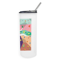 Cute Colorful Rock Climbing Bouldering Wall Climbe Skinny Tumbler | Artistshot