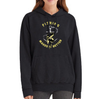 Trending Fishing - Makes It Better Vintage Hoodie | Artistshot