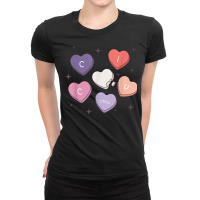 Cicu Valentines Cicu Nurse Valentines Hearts Cardi Ladies Fitted T-shirt | Artistshot