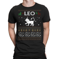 Leo Christmas Ugly Sweater T-shirt | Artistshot