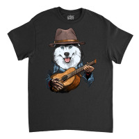 Siberian Husky Playing Guitar Husky Dog Lover Guit Classic T-shirt | Artistshot