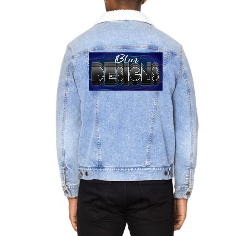 Blur Designs Unisex Sherpa-Lined Denim Jacket by neekakhalodb | Artistshot