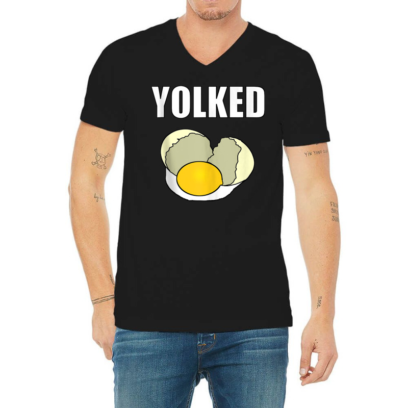 Yolked   Workout And Lifting Tank Top V-neck Tee | Artistshot