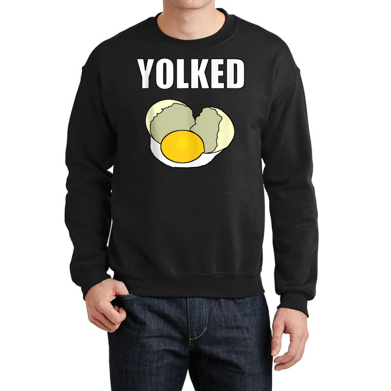 Yolked   Workout And Lifting Tank Top Crewneck Sweatshirt | Artistshot