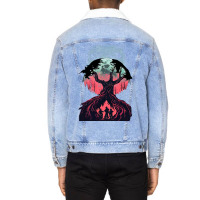 Vecna Is Watching You Unisex Sherpa-lined Denim Jacket | Artistshot