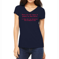 There Are Two Types Of People Shirt Incomplete Dat Women's V-neck T-shirt | Artistshot