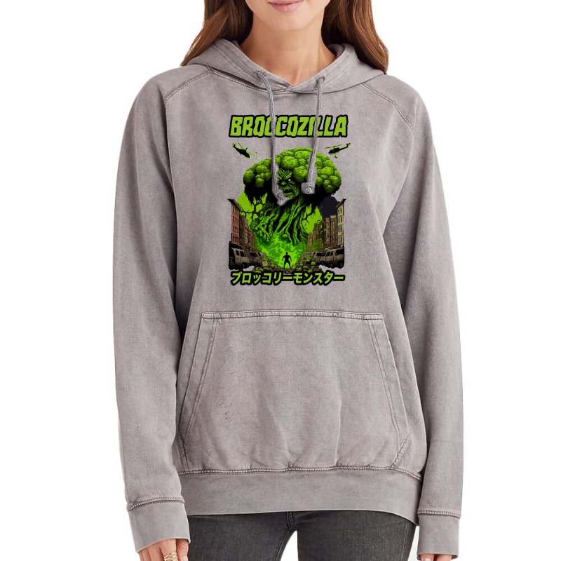 Broccozilla Vintage Hoodie by neekakhalodb | Artistshot