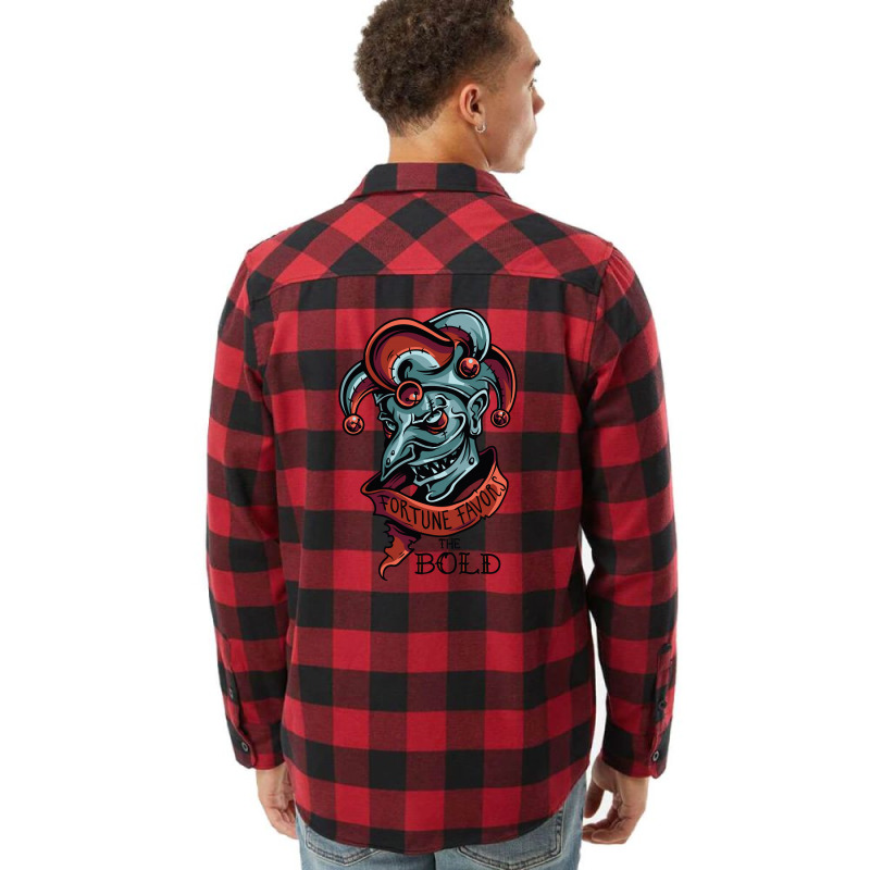 Fortune Favors The Bold Flannel Shirt | Artistshot