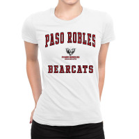 Paso Robles High School Bearcats T Shirt C1 Ladies Fitted T-shirt | Artistshot