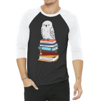 Magic Owl On Books 23 3/4 Sleeve Shirt | Artistshot