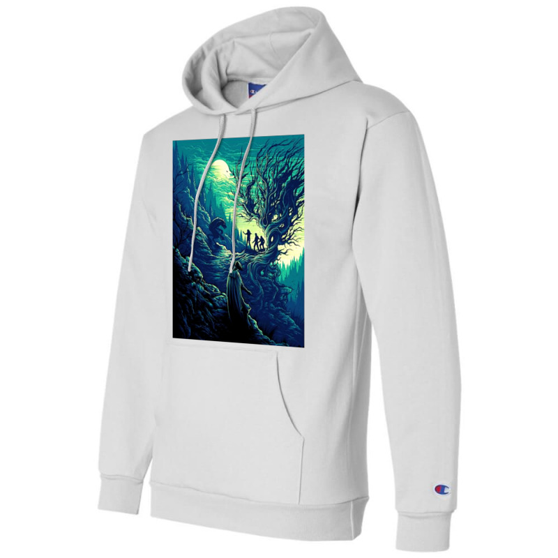 Magic Tree Green 26 Champion Hoodie by murhanixcayak | Artistshot