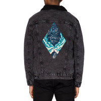 Magic Diamond Quote Design Unisex Sherpa-lined Denim Jacket | Artistshot