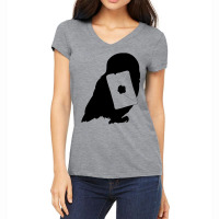 Magic Owl And Letter Silhouette 35 Women's V-neck T-shirt | Artistshot