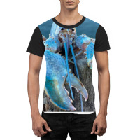 Funny Jumpscare Lobster Meme Blue Crustacean T Shi Graphic T-shirt | Artistshot