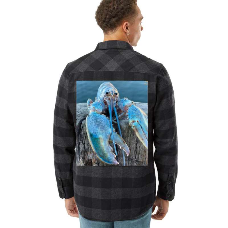 Funny Jumpscare Lobster Meme Blue Crustacean T Shi Flannel Shirt | Artistshot