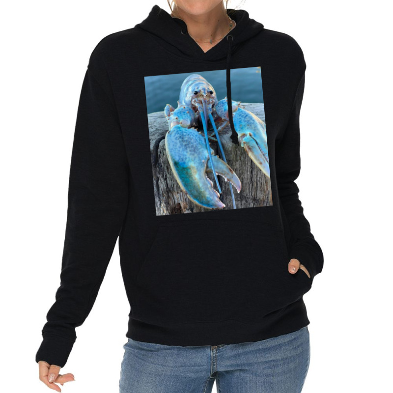 Funny Jumpscare Lobster Meme Blue Crustacean T Shi Lightweight Hoodie | Artistshot