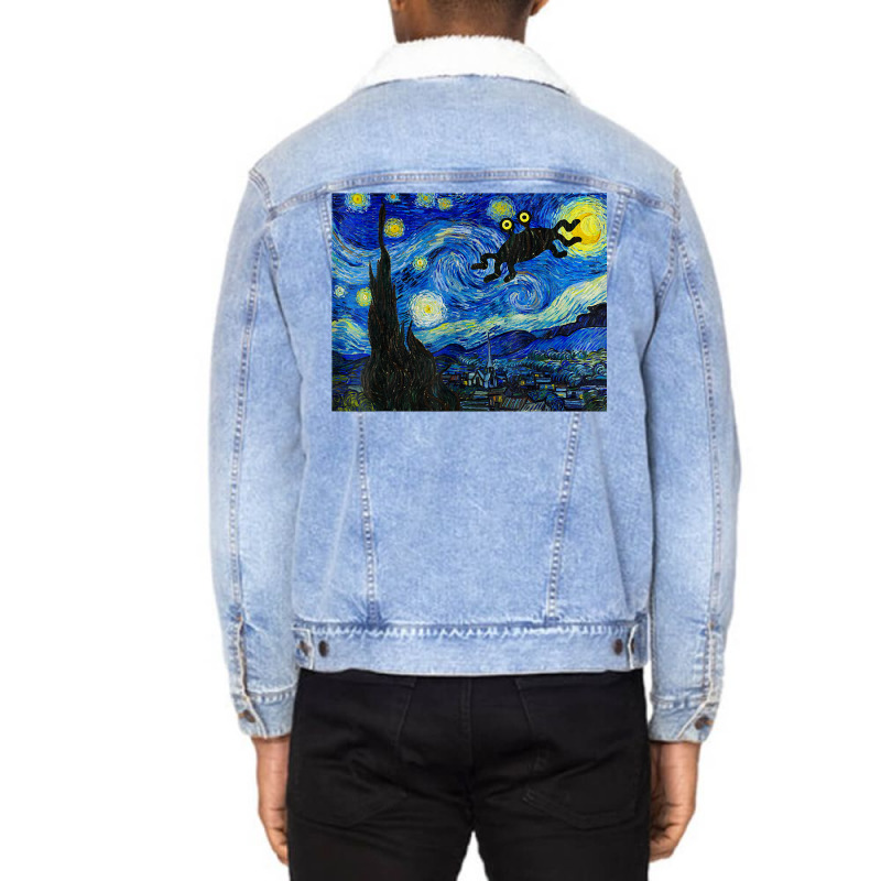 Fsm Flying Spaghetti Monster Pastafarian Atheist G Unisex Sherpa-Lined Denim Jacket by ervanm | Artistshot