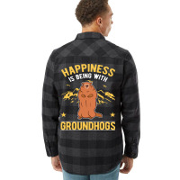 Happiness Is Being With Groundhogs Marmot 69 Flannel Shirt | Artistshot