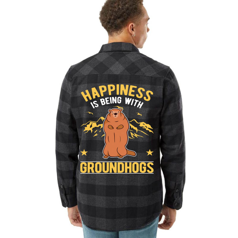 Happiness Is Being With Groundhogs Marmot 69 Flannel Shirt by XAVIERESPREE | Artistshot