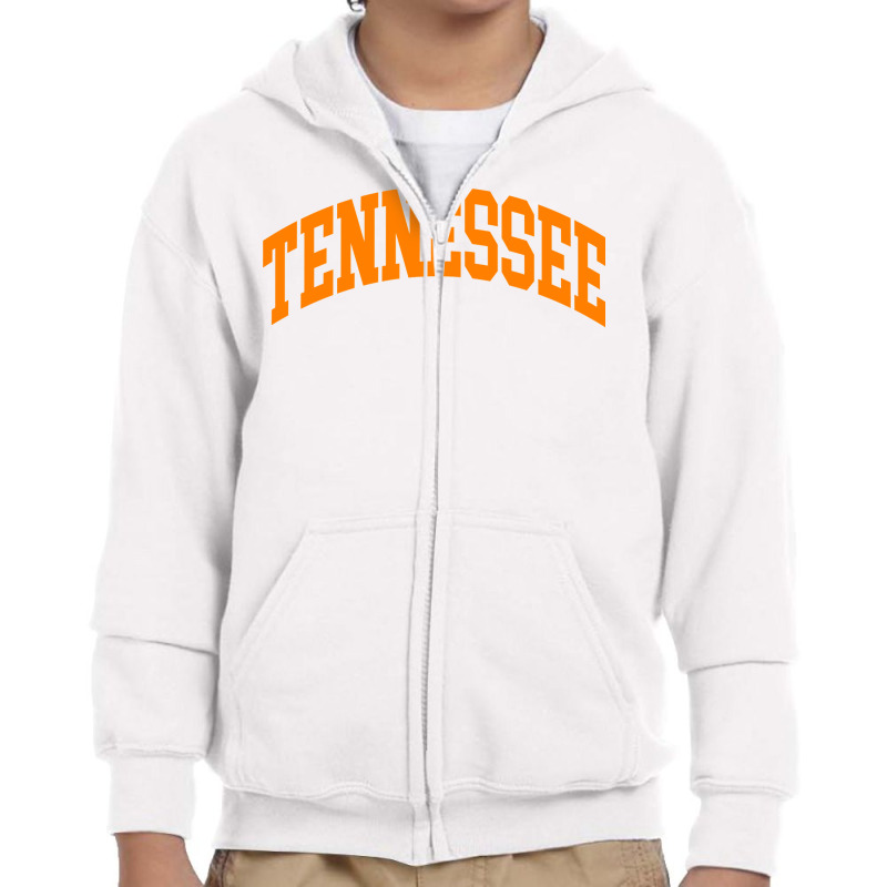 Tennessee Tn Throwback Design   Classic Style Oran Youth Zipper Hoodie by hiett | Artistshot