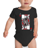 Kids Jack Of Hearts Valentines Day Cool Playing Ca Baby Bodysuit | Artistshot