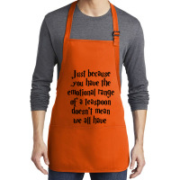 The Emotional Range Of A Teaspoon 14 Medium-length Apron | Artistshot