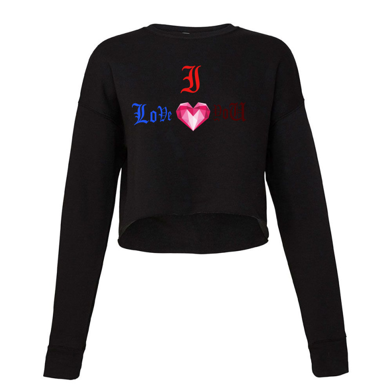 I Love You Cropped Sweater | Artistshot