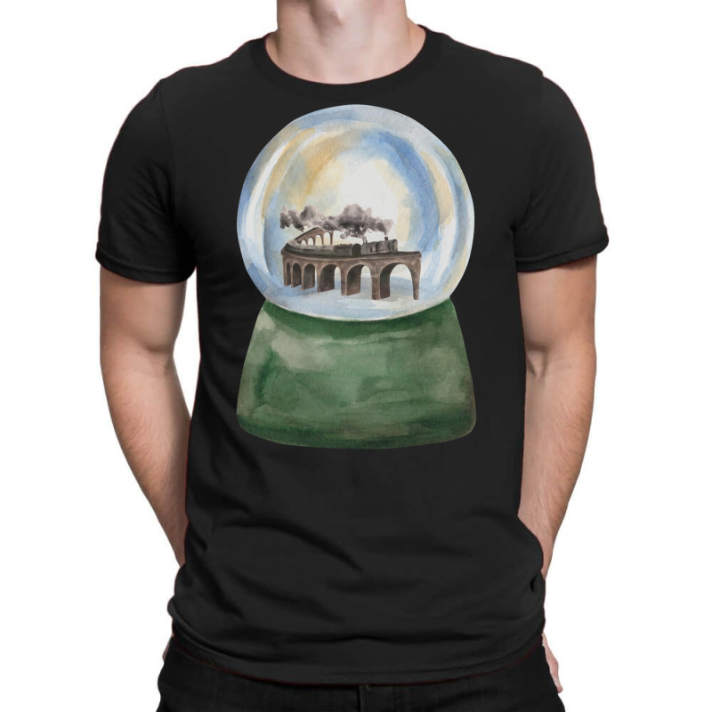 Steam Train In Crystal Ball T-Shirt by heathybatevam | Artistshot