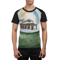 Steam Train In Crystal Ball Graphic T-shirt | Artistshot