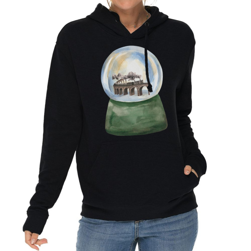 Steam Train In Crystal Ball Lightweight Hoodie by heathybatevam | Artistshot