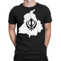 Punjab Map With Khanda For Punjabi Men Women Kids T-shirt | Artistshot