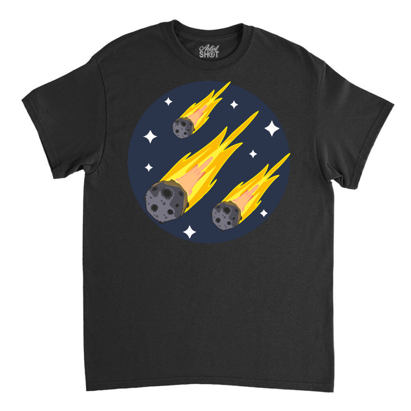 Meteorite Rain Design For Asteroid Day Classic T-shirt | Artistshot